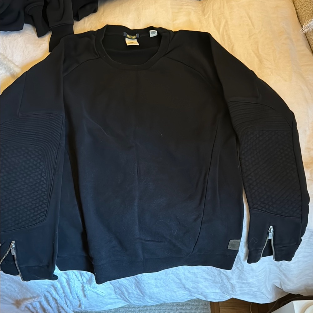 Scotch & Soda Mens Crewneck with zippers Size XL
